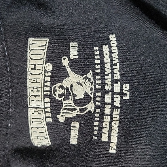 TRUE RELIGION Black Flight Mission Nasa T Shirt Large - Picture 8 of 8